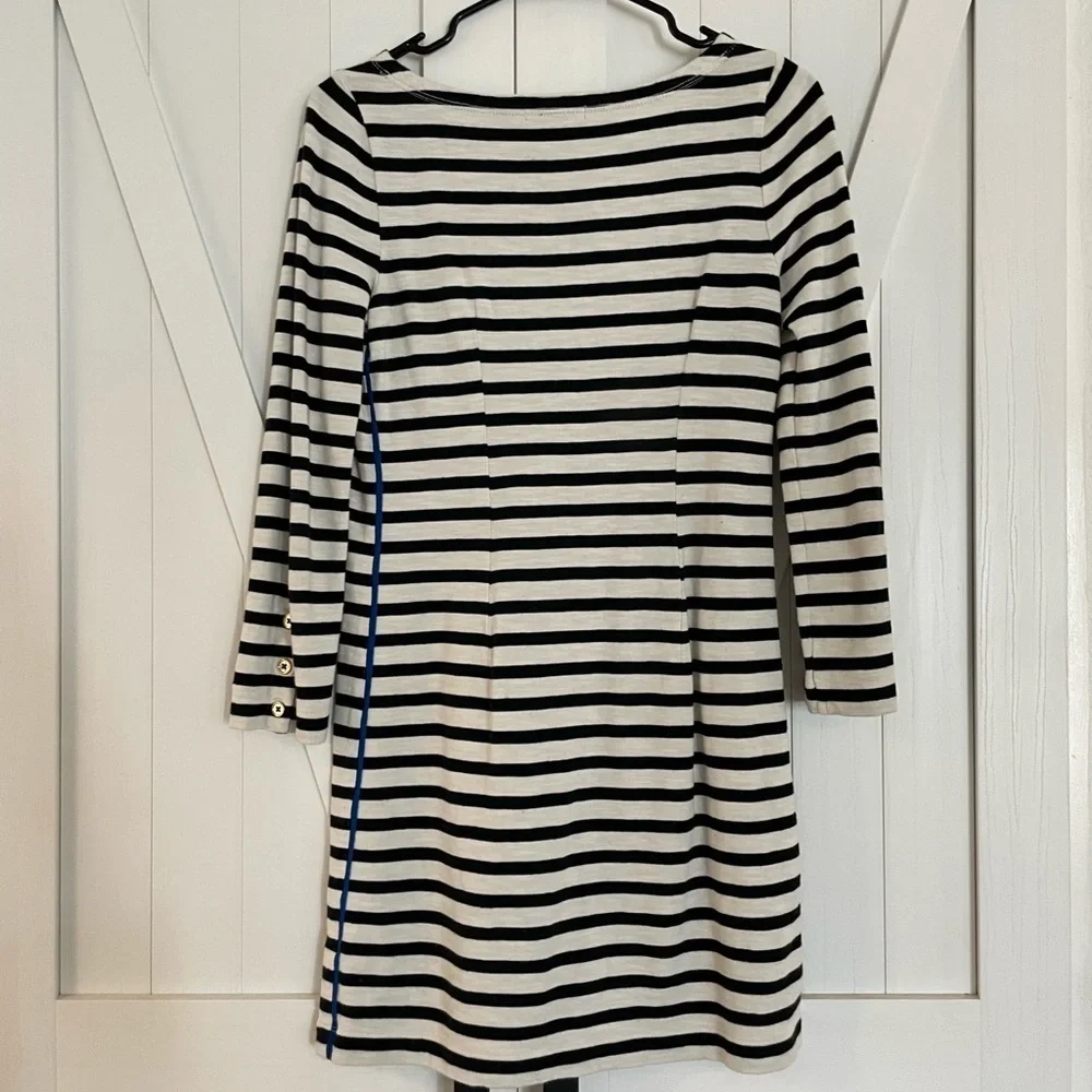 Jcrew Stripped Nautical Boat Neck‎ Dress